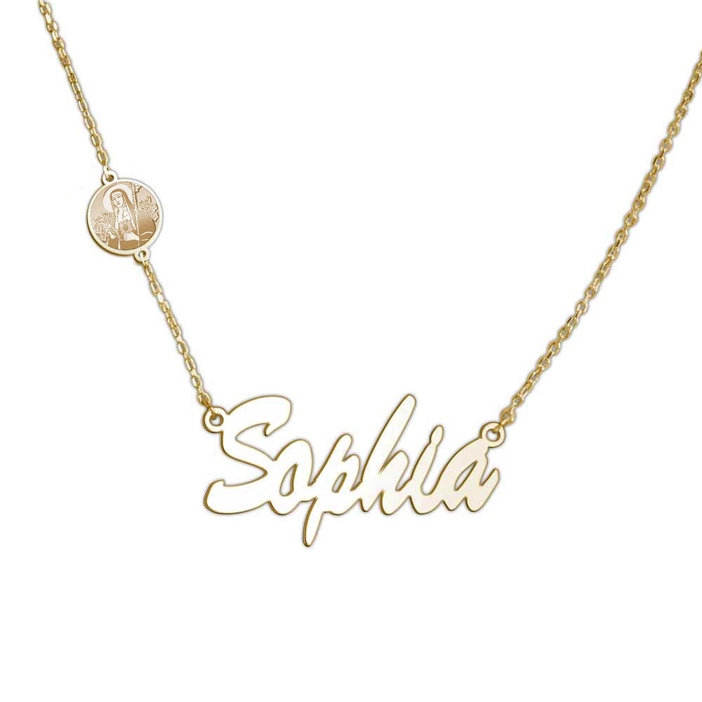 Saint Margaret Mary Custom Name Necklace