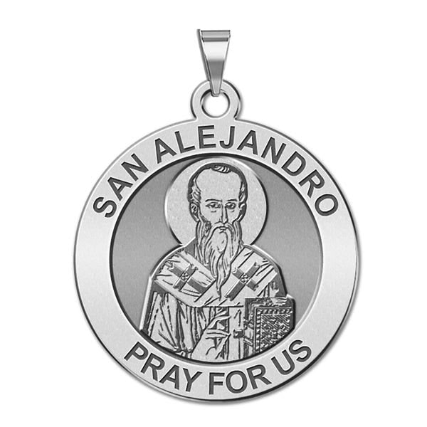 San Alejandro Round Religious Medal