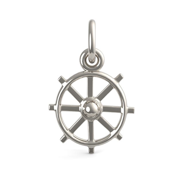 Ships Wheel Charm