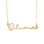 Minimalist Script Name Necklace