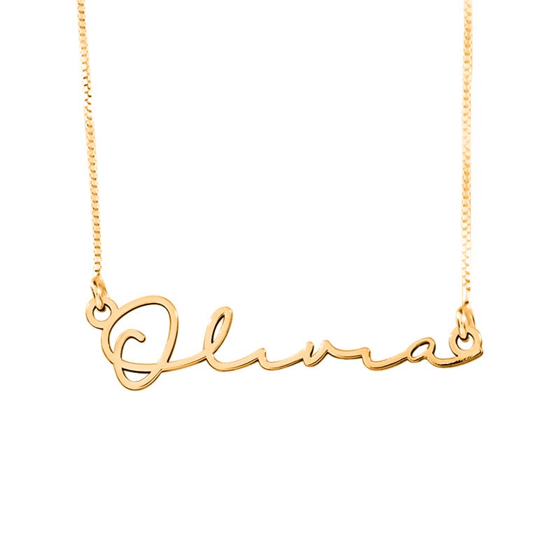 Minimalist Script Name Necklace
