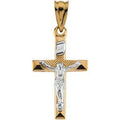 Two-Tone Crucifix Pendant