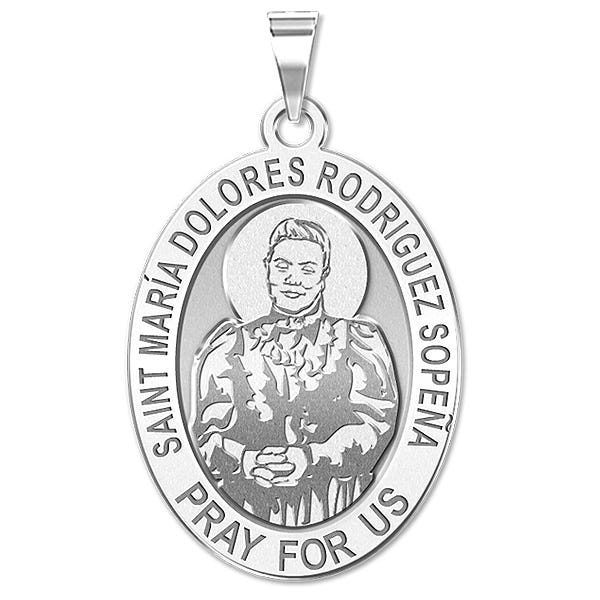 Saint Maria Dolores Rodriguez Sopena - Oval Religious Medal