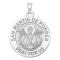San Martin De Porres Round Religous Medals
