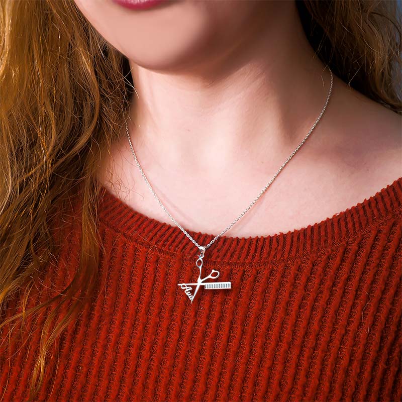 Personalized Hairdresser's Name Necklace