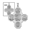 Four Way Cross Football Medal