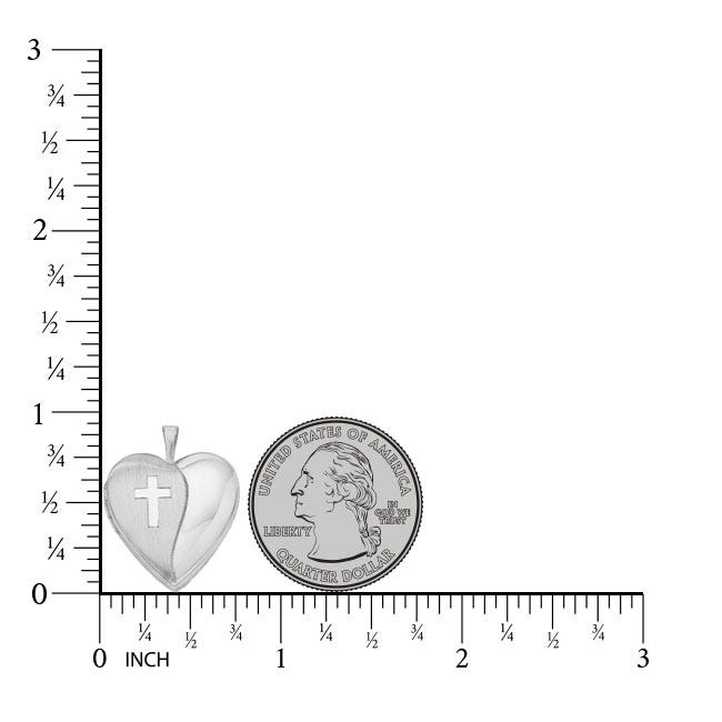 Cross Heart Photo Locket