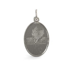 Tennis Oval Disc Charm