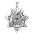 Personalized 7-Point Star Arizona Sheriff Badge with Rank, Number & Dept.