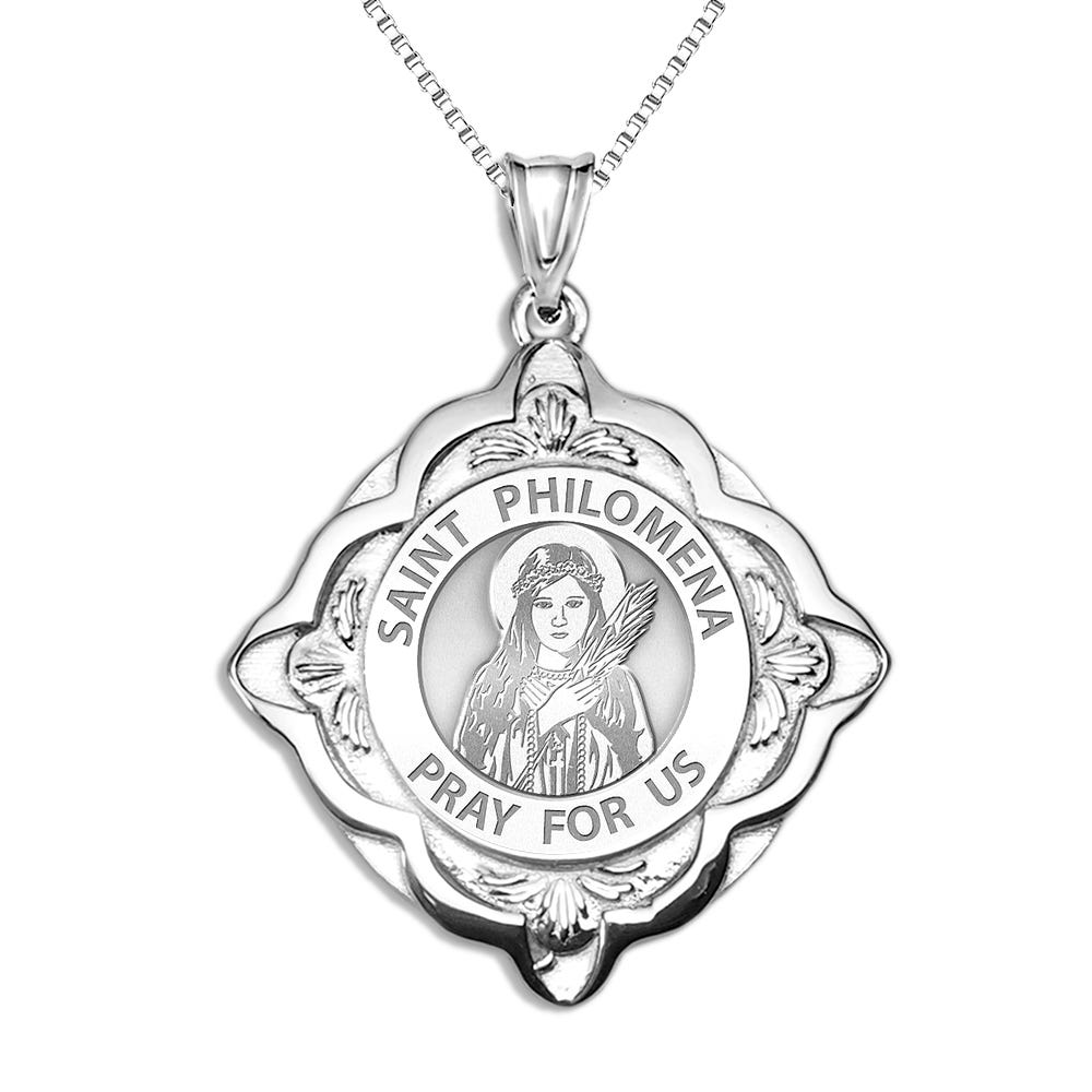 Saint Philomena Cathedral Round Religious Medal