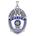 Personalized Indiana State Excise Police Badge with Your Rank and Number