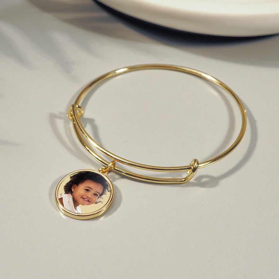 Expandable Photo Charm Bracelet