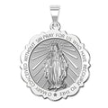Miraculous Medal Scalloped Round
