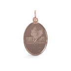 Tennis Oval Disc Charm