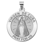 Virgen De Cuba Round Religious Medal