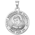 Saint Bernard Of Clairvaux Round Religious Medal
