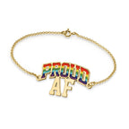 Proud Af Anklet / Ankle Bracelet - Adjustable Size