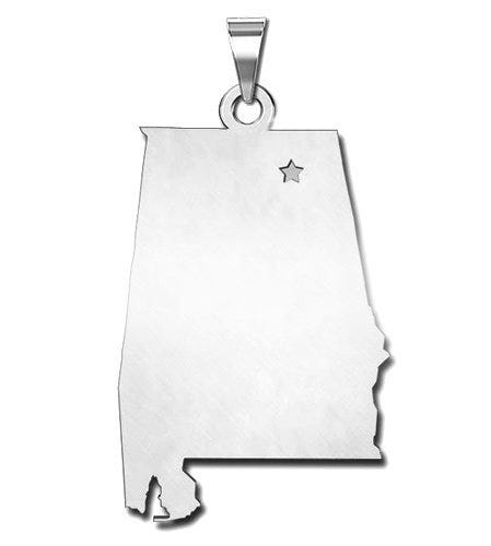 Personalized Alabama Pendant or Charm