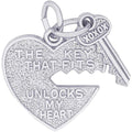 Heart & Key Engravable