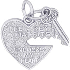 Heart & Key Engravable