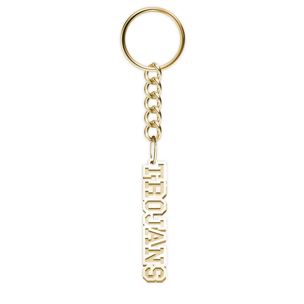 Usc Block Trojans Key Chain