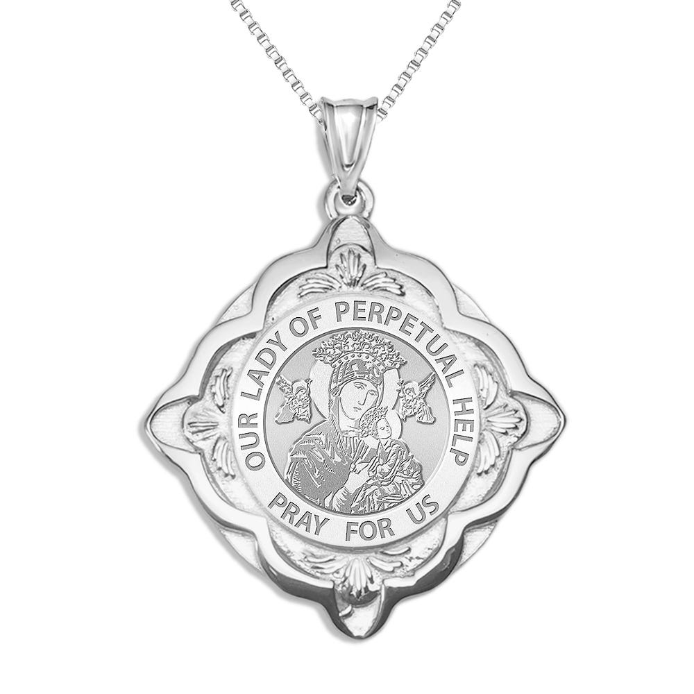 Our Lady Of Perpetual Help Round Medal