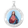 Sacred Heart Of Jesus Round Color Medal