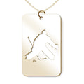 Hockey Goalie Cut-Out Rectangle Pendant