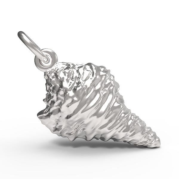 Horse Conch Shell Charm