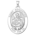 Saint Augustine Of Hippo Oval Religious Medal