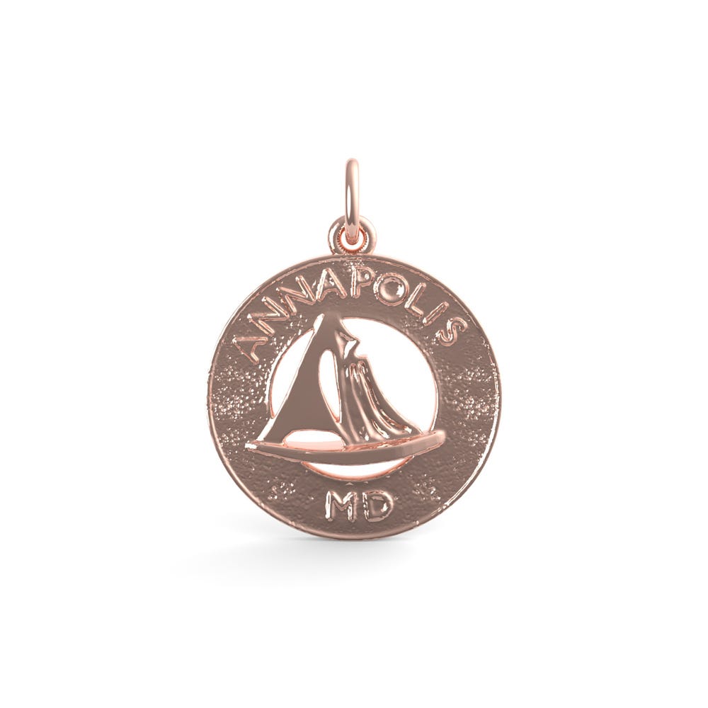 Annapolis Md Sailboat Ring Charm(Style 5159)
