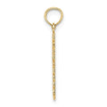 14K Budded Cross Charm