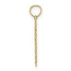 14K Budded Cross Charm