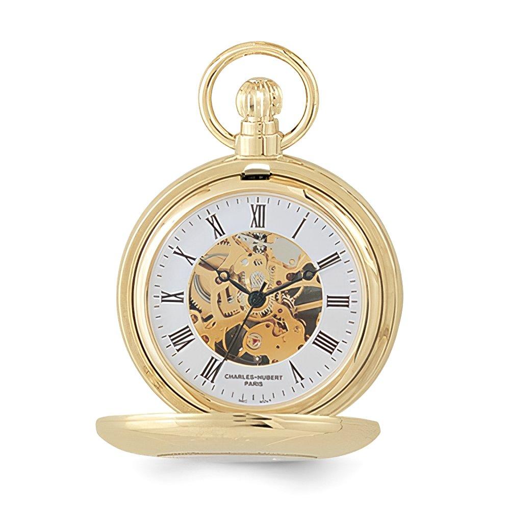 Charles Hubert Gold Tone Pocket Watch
