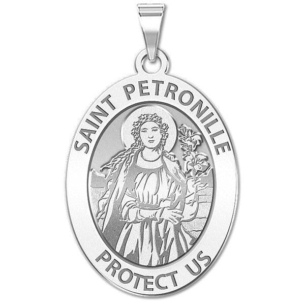 Saint Petronille Oval Religious Medal