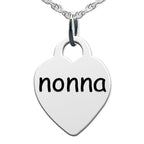 Nonna Heart Shaped Charm