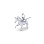 Extended Trot Horse Charm