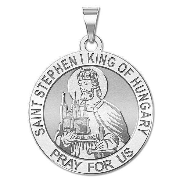Saint Stephen I King Of Hungary Religious Medal