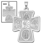 4 Way Cross Religious Medal
