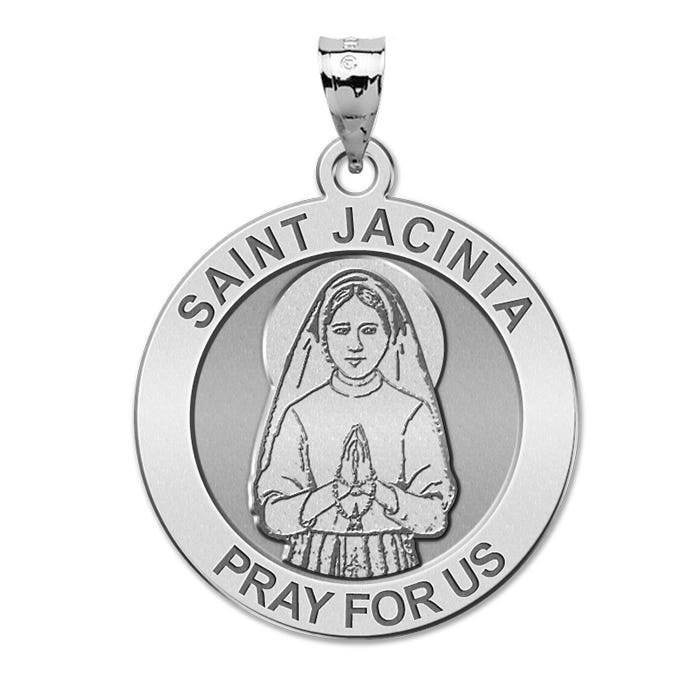 Saint Jacinta Round Religious Medal