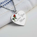 I Love You Mom Rose Heart.