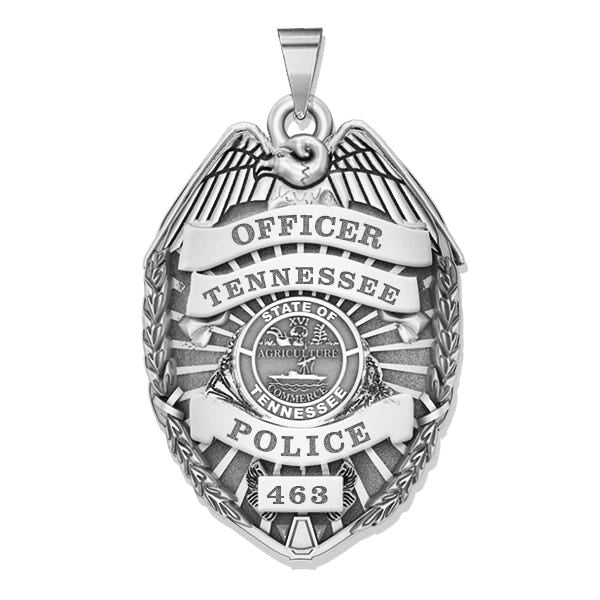Personalized Tennessee Police Badge with Your Rank, Number & Department