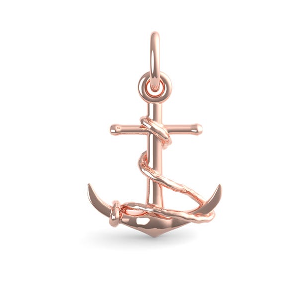 Rope Circle Anchor Charm