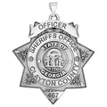 Personalized 7-Point Star Georgia Sheriff Badge with Your Dept., Rank and Number