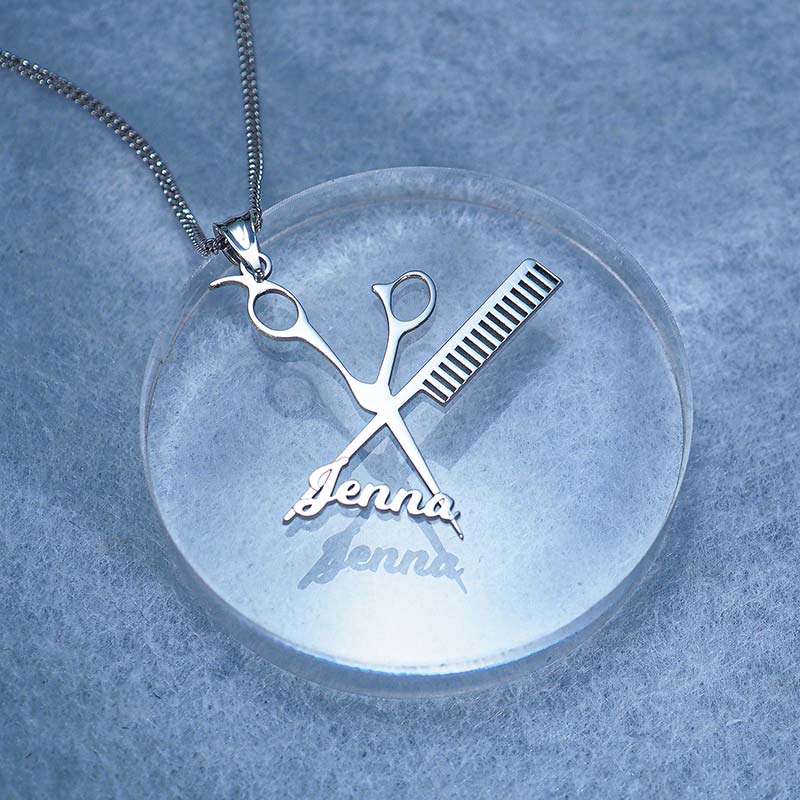 Personalized Hairdresser's Name Necklace