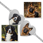 Double Hearts Photo Engrave Bracelet