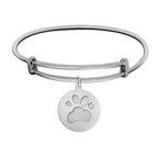 Expandable Personalized Paw Print Bracelet