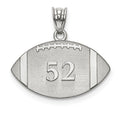 Custom Football Charm or Pendant with Number