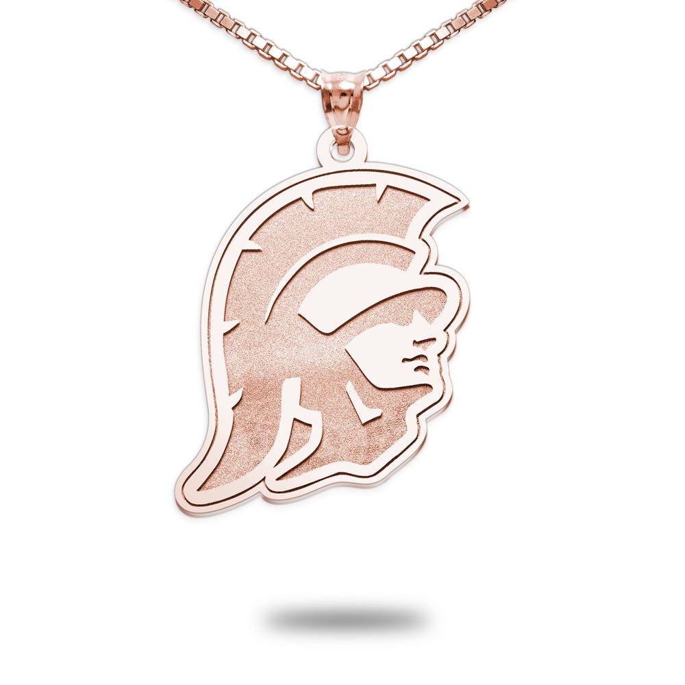 Usc Trojan Head Necklace