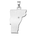 Personalized Vermont Pendant or Charm